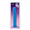 Jelly Jewels Dong With Suction Cup 8 Inch - Blue