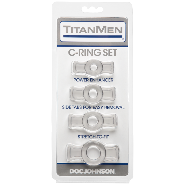 Titanmen Cock Ring Set Clear