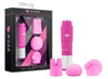 Rose Revitalize Massage Kit with 3 Silicone Attachments Pink