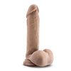 Au Naturel 8 inches Sensa Feel Dildo Latin Tan