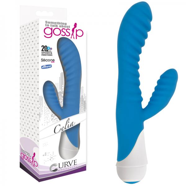 Gossip Celia Dual Motors Azure Blue Vibrator