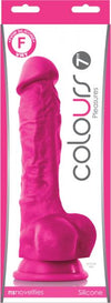 Colours Pleasures 7 inches Silicone Dildo Pink