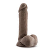 Au Naturel 8 inches Sensa Feel Dildo Brown