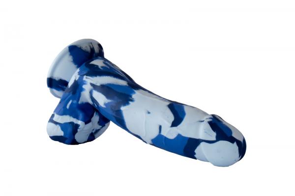 Major Dick Commando Dong 7.25 inches Blue Camo